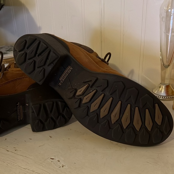 Merrell ladies Chateau Oak Heeled lace up select dry waterproof boots size 9 - Picture 8 of 9